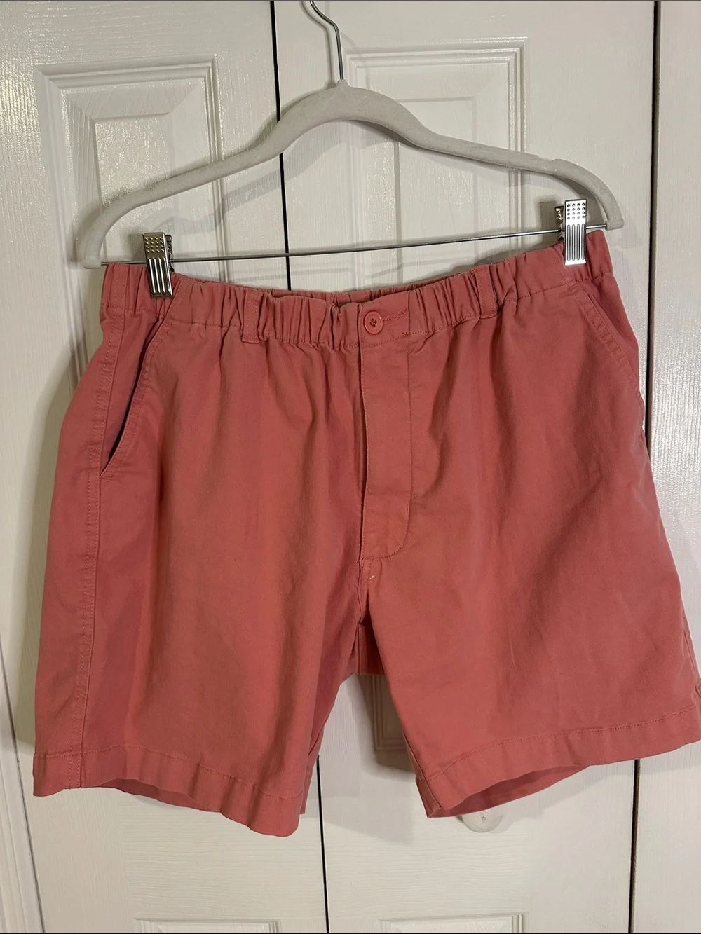Men's Nantucket Red Flat-Front Cotton Shorts | Large